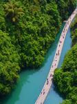 Tourists On Plank Road In Hubei