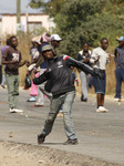 Protest In The Impoverished Suburb In Harare, Zimbabwe