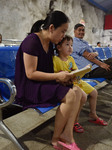 People In A Bomb Shelter In China