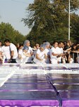 A 100 Square Meters Cake Prepared In Kyrgyzstan