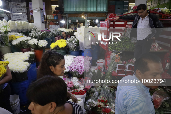 Dozens of people attend the Jamaica Market in Mexico City to buy flowers and some gifts for Mother's Day, which is celebrated on 10 May in M...