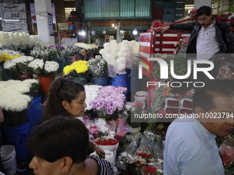 Dozens of people attend the Jamaica Market in Mexico City to buy flowers and some gifts for Mother's Day, which is celebrated on 10 May in M...