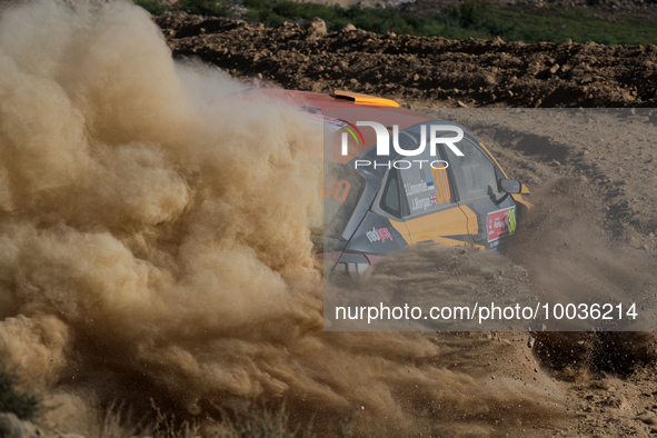 Georg LINNAMAE (EST) and James MORGAN (GBR) in HYUNDAI i20 N in action SS7 Mortagua of WRC Vodafone Rally Portugal 2023 in Lousa - Portugal,...