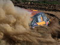 Georg LINNAMAE (EST) and James MORGAN (GBR) in HYUNDAI i20 N in action SS7 Mortagua of WRC Vodafone Rally Portugal 2023 in Lousa - Portugal,...