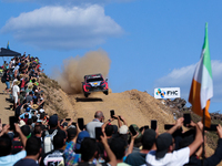 Daniel SORDO (ESP) and Candido CARRERA (ESP) in HYUNDAI i20 N Rally1 HYBRID in action SS7 Mortagua of WRC Vodafone Rally Portugal 2023 in Lo...