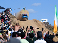 Ott TANAK (EST) and Martin JARVEOJA (EST) in FORD Puma Rally1 HYBRID in action SS7 Mortagua of WRC Vodafone Rally Portugal 2023 in Lousa - P...