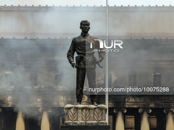 Aftermath scenes from the massive fire that razed the decades-old Manila Central Post Office on Monday, May 22. 