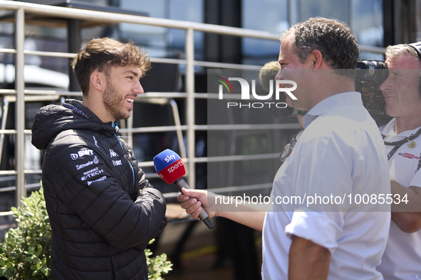 Pierre Gasly of France and Alpine during previews ahead of the F1 Grand Prix of Monaco at Circuit de Monaco on May 25, 2023 in Monte-Carlo,...