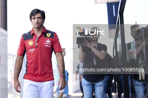 Carlos Sainz of Spain and Ferrari during previews ahead of the F1 Grand Prix of Monaco at Circuit de Monaco on May 25, 2023 in Monte-Carlo,...