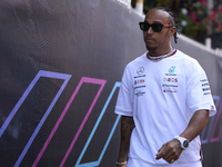 Lewis Hamilton of England and Mercedes during previews ahead of the F1 Grand Prix of Monaco at Circuit de Monaco on May 25, 2023 in Monte-Ca...