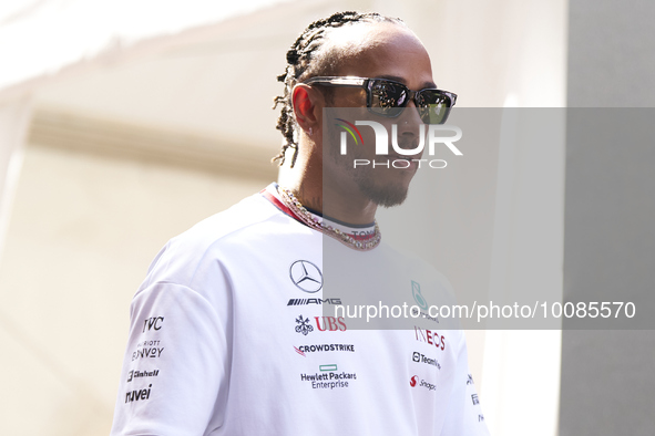 Lewis Hamilton of England and Mercedes during previews ahead of the F1 Grand Prix of Monaco at Circuit de Monaco on May 25, 2023 in Monte-Ca...