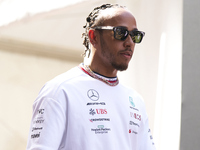 Lewis Hamilton of England and Mercedes during previews ahead of the F1 Grand Prix of Monaco at Circuit de Monaco on May 25, 2023 in Monte-Ca...