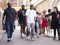 Lewis Hamilton of England and Mercedes during previews ahead of the F1 Grand Prix of Monaco at Circuit de Monaco on May 25, 2023 in Monte-Ca...