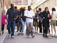 Lewis Hamilton of England and Mercedes during previews ahead of the F1 Grand Prix of Monaco at Circuit de Monaco on May 25, 2023 in Monte-Ca...