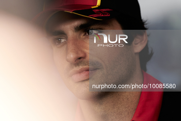 Carlos Sainz of Spain and Ferrari during previews ahead of the F1 Grand Prix of Monaco at Circuit de Monaco on May 25, 2023 in Monte-Carlo,...