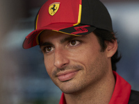 Carlos Sainz of Spain and Ferrari during previews ahead of the F1 Grand Prix of Monaco at Circuit de Monaco on May 25, 2023 in Monte-Carlo,...