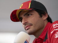 Carlos Sainz of Spain and Ferrari during previews ahead of the F1 Grand Prix of Monaco at Circuit de Monaco on May 25, 2023 in Monte-Carlo,...