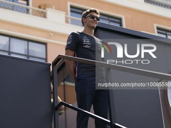 George Russell of England and Mercedes during previews ahead of the F1 Grand Prix of Monaco at Circuit de Monaco on May 25, 2023 in Monte-Ca...