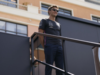 George Russell of England and Mercedes during previews ahead of the F1 Grand Prix of Monaco at Circuit de Monaco on May 25, 2023 in Monte-Ca...