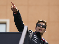 George Russell of England and Mercedes during previews ahead of the F1 Grand Prix of Monaco at Circuit de Monaco on May 25, 2023 in Monte-Ca...