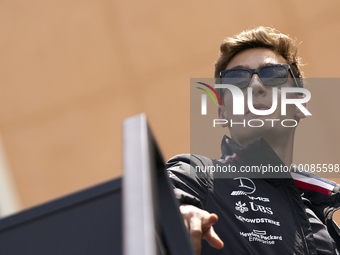 George Russell of England and Mercedes during previews ahead of the F1 Grand Prix of Monaco at Circuit de Monaco on May 25, 2023 in Monte-Ca...