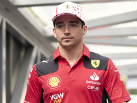 Charles Leclerc of Monaco and Ferrari during previews ahead of the F1 Grand Prix of Monaco at Circuit de Monaco on May 25, 2023 in Monte-Car...