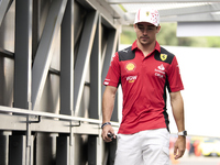 Charles Leclerc of Monaco and Ferrari during previews ahead of the F1 Grand Prix of Monaco at Circuit de Monaco on May 25, 2023 in Monte-Car...