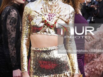 Poppy Delevingne  attend the ''L'ete Dernier (Last Summer)'' red carpet during the 76th annual Cannes film festival at Palais des Festivals...