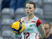 Aleksandra Szczyglowska (POL) during Poland vs France, volleyball friendly match in Radom, Poland on May 25, 2023. (