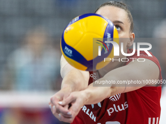 Olivia Rozanski (POL) during Poland vs France, volleyball friendly match in Radom, Poland on May 25, 2023. (