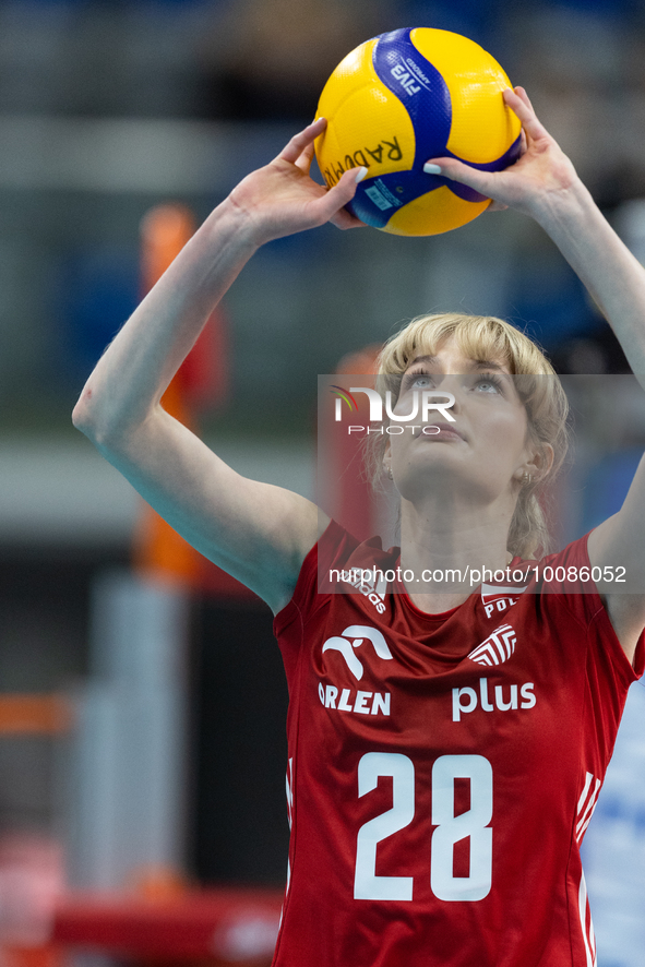 Julita Piasecka (POL) during Poland vs France, volleyball friendly match in Radom, Poland on May 25, 2023. 