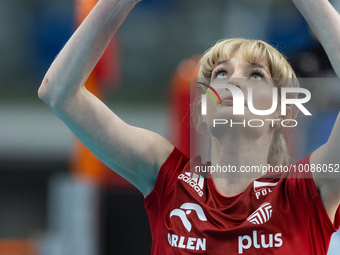 Julita Piasecka (POL) during Poland vs France, volleyball friendly match in Radom, Poland on May 25, 2023. (