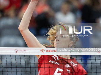 Agnieszka Korneluk (POL) during Poland vs France, volleyball friendly match in Radom, Poland on May 25, 2023. (