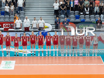 reprezentacja Polski during Poland vs France, volleyball friendly match in Radom, Poland on May 25, 2023. (