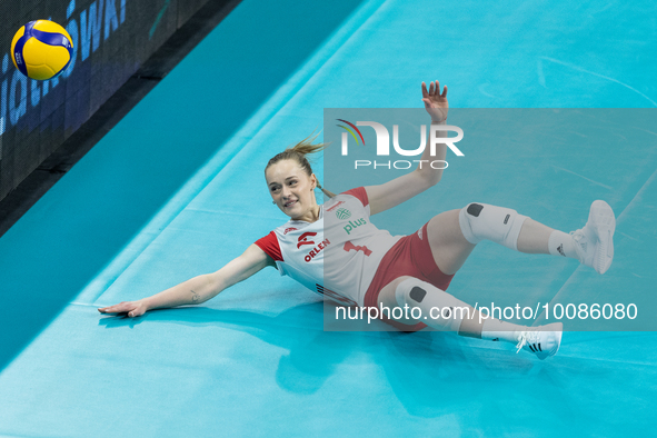 Maria Stenzel (POL) during Poland vs France, volleyball friendly match in Radom, Poland on May 25, 2023. 