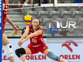 Olivia Rozanski (POL) during Poland vs France, volleyball friendly match in Radom, Poland on May 25, 2023. (