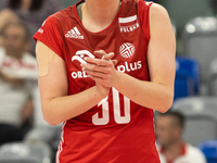 Olivia Rozanski (POL) during Poland vs France, volleyball friendly match in Radom, Poland on May 25, 2023. (