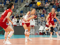 Aleksandra Szczyglowska (POL) during Poland vs France, volleyball friendly match in Radom, Poland on May 25, 2023. (