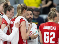 Trener Stefano Lavarini during Poland vs France, volleyball friendly match in Radom, Poland on May 25, 2023. (