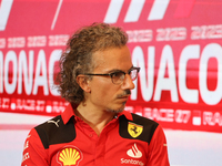Laurent Mekies during a press conference ahead of the Formula 1 Grand Prix of Monaco at Circuit de Monaco in Monaco on May 26, 2023. (