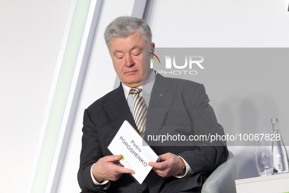 KYIV, UKRAINE - MAY 26, 2023 - President of Ukraine in 2014-19, Leader of the European Solidarity Party Petro Poroshenko is pictured during...