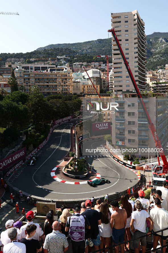 View of the hairpin near the Hotel Fairmont second practice ahead of the Formula 1 Grand Prix of Monaco at Circuit de Monaco in Monaco on Ma...