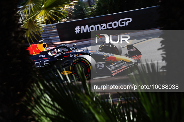 Max Verstappen of Red Bull Racing during second practice ahead of the Formula 1 Grand Prix of Monaco at Circuit de Monaco in Monaco on May 2...