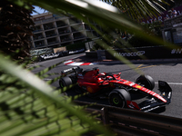 Charles Leclerc of Ferrari during second practice ahead of the Formula 1 Grand Prix of Monaco at Circuit de Monaco in Monaco on May 26, 2023...