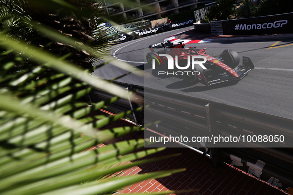 Charles Leclerc of Ferrari  during second practice ahead of the Formula 1 Grand Prix of Monaco at Circuit de Monaco in Monaco on May 26, 202...