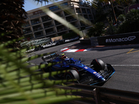 Logan Sargeant of Williams during second practice ahead of the Formula 1 Grand Prix of Monaco at Circuit de Monaco in Monaco on May 26, 2023...