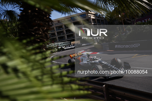 Lando Norris of McLaren during second practice ahead of the Formula 1 Grand Prix of Monaco at Circuit de Monaco in Monaco on May 26, 2023. 