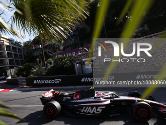 Nico Hulkenberg of Haas during second practice ahead of the Formula 1 Grand Prix of Monaco at Circuit de Monaco in Monaco on May 26, 2023. (