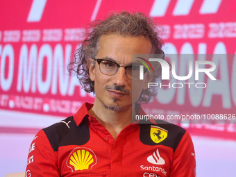 Laurent Mekies of Ferrari attends a press conference ahead of the F1 Grand Prix of Monaco at Circuit de Monaco on May 26, 2023 in Monte-Carl...
