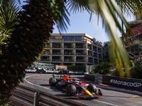 Max Verstappen of Red Bull Racing drives on the track during Practice 2 ahead of the F1 Grand Prix of Monaco at Circuit de Monaco on May 26,...